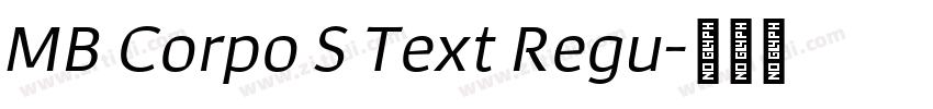 MB Corpo S Text Regu字体转换